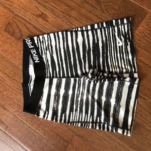 Zebra Stripped Nike Shorts